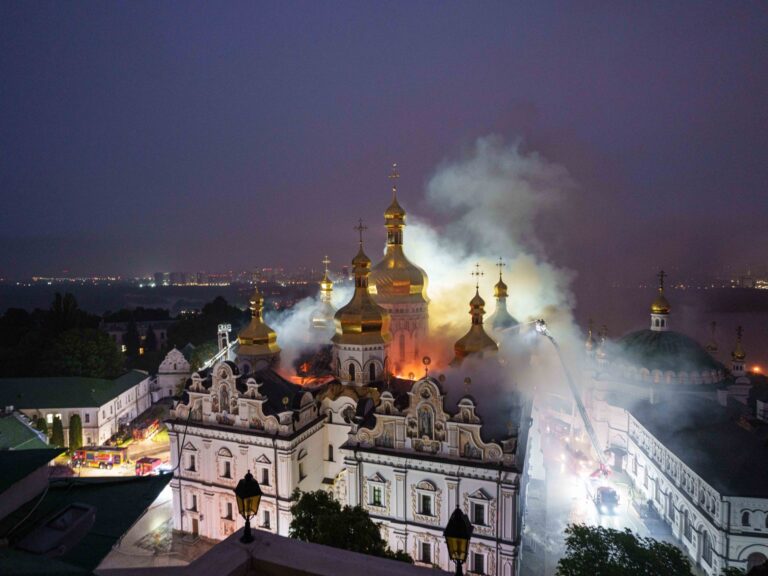 UNESCO Cathedral Burns in Russian Air Raid