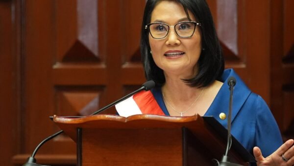 Keiko Fujimori sworn in as Peru's president
