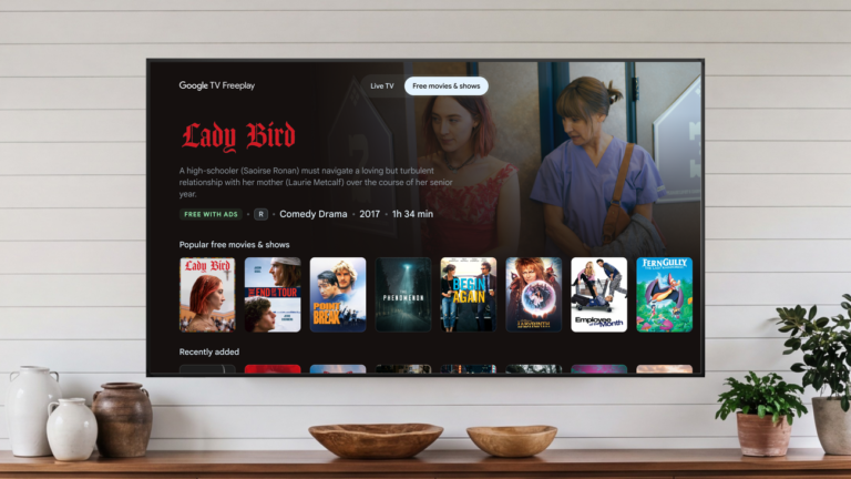 Google TV Freeplay Now Offers 10,000+ Free Movies