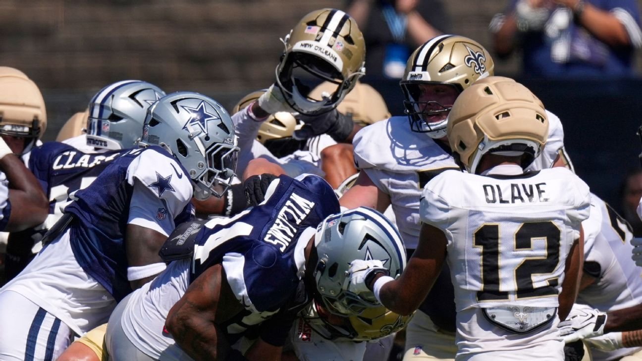 NFL fines Cowboys, Saints $500K each for practice brawls