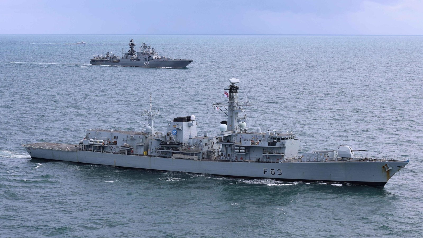 Royal Navy tracks Russian ships in UK waters