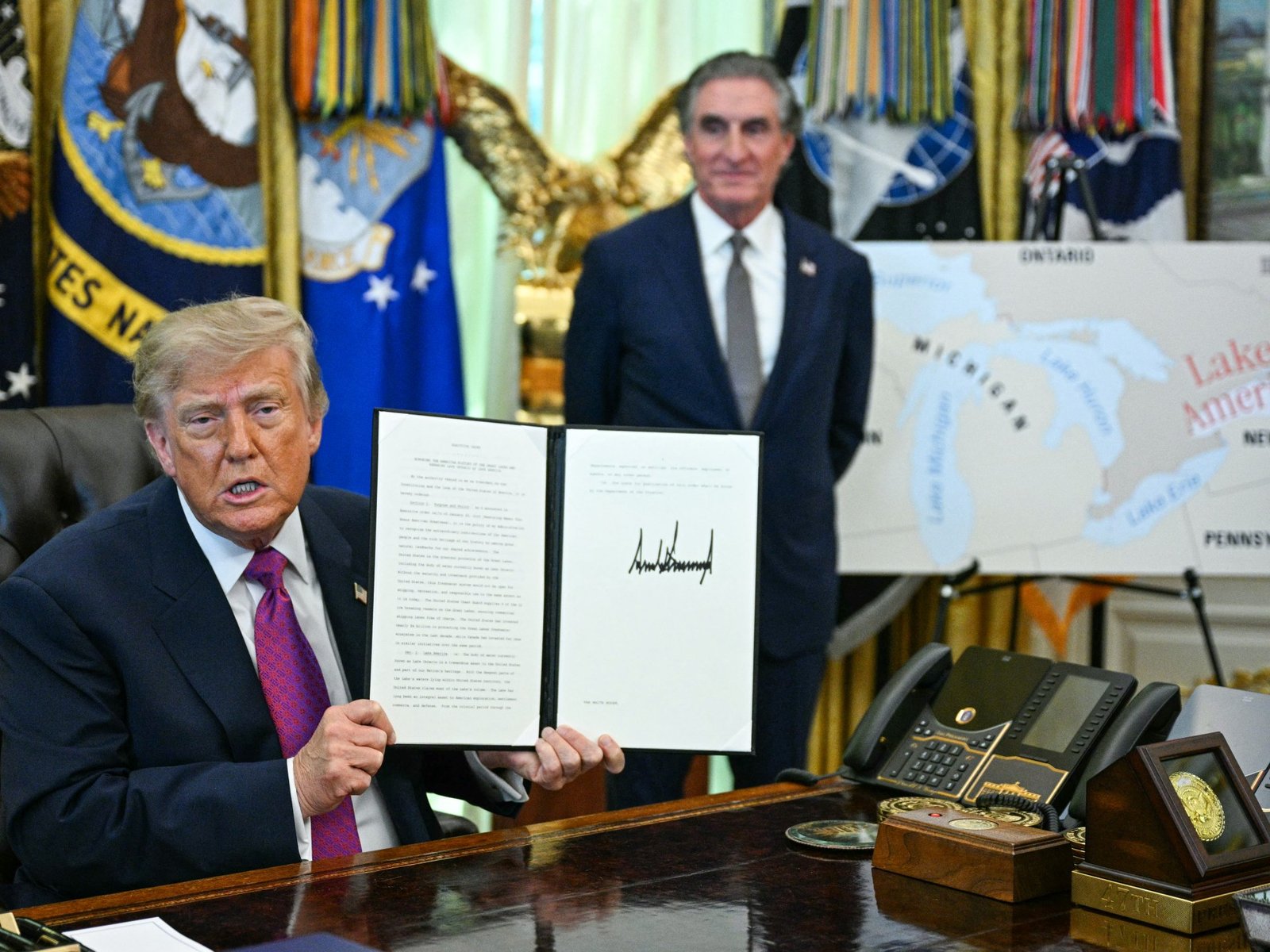 Trump Renames Lake Ontario to 'Lake America'