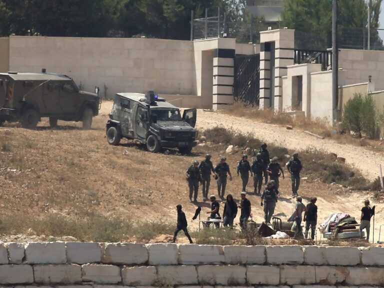 West Bank Families Trapped by Settlers