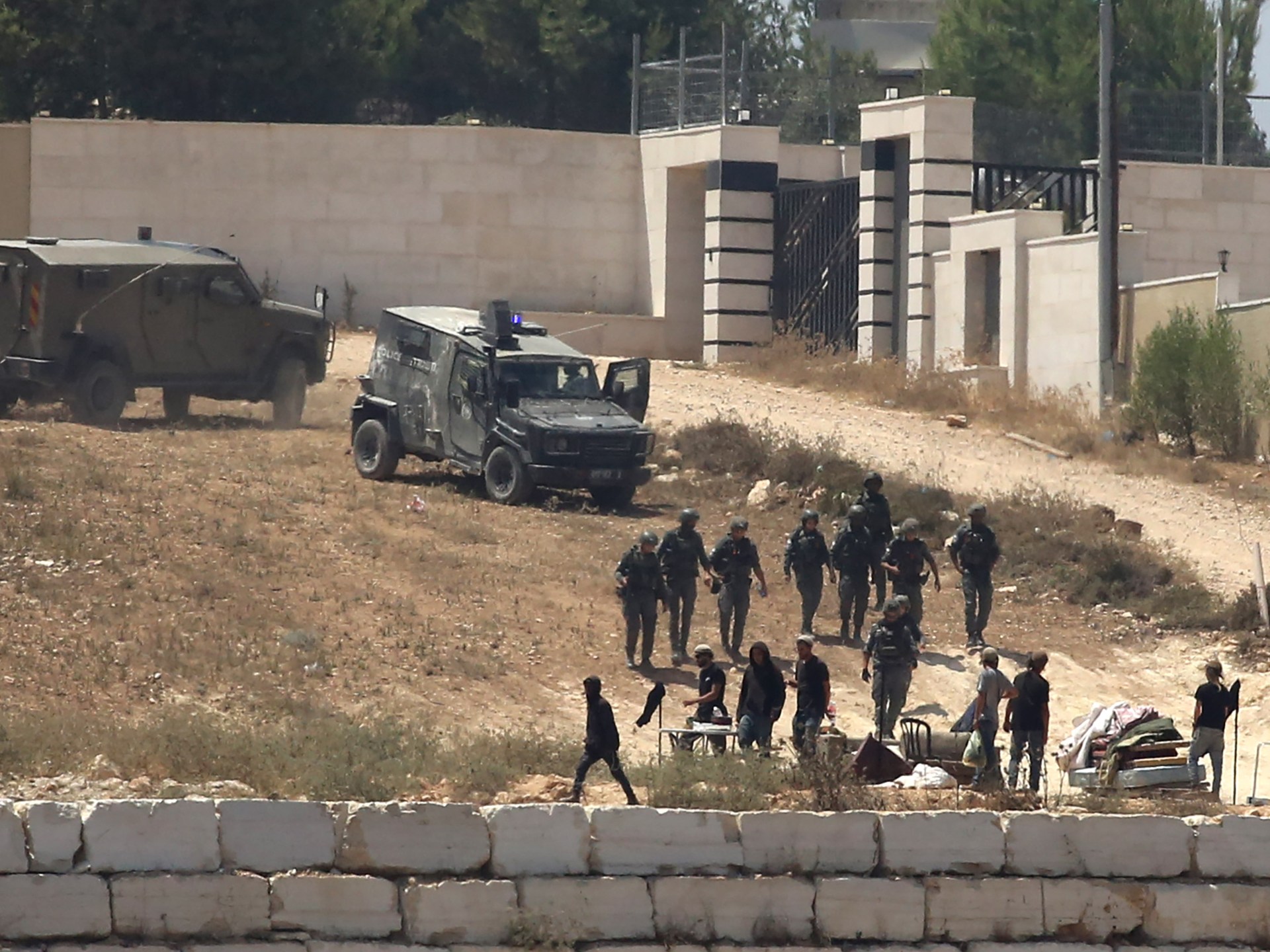 West Bank Families Trapped by Settlers