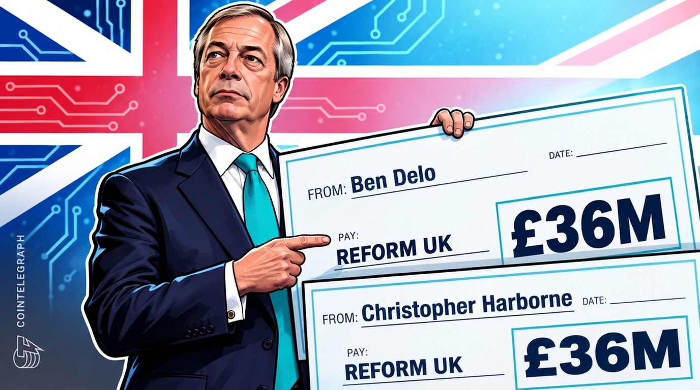 Crypto Billionaires Give Farage $97M