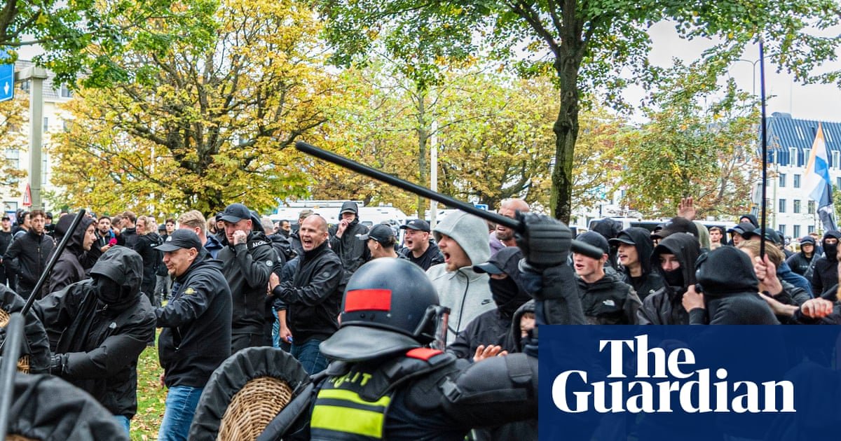 Dutch police break up violent far-right protest in The Hague