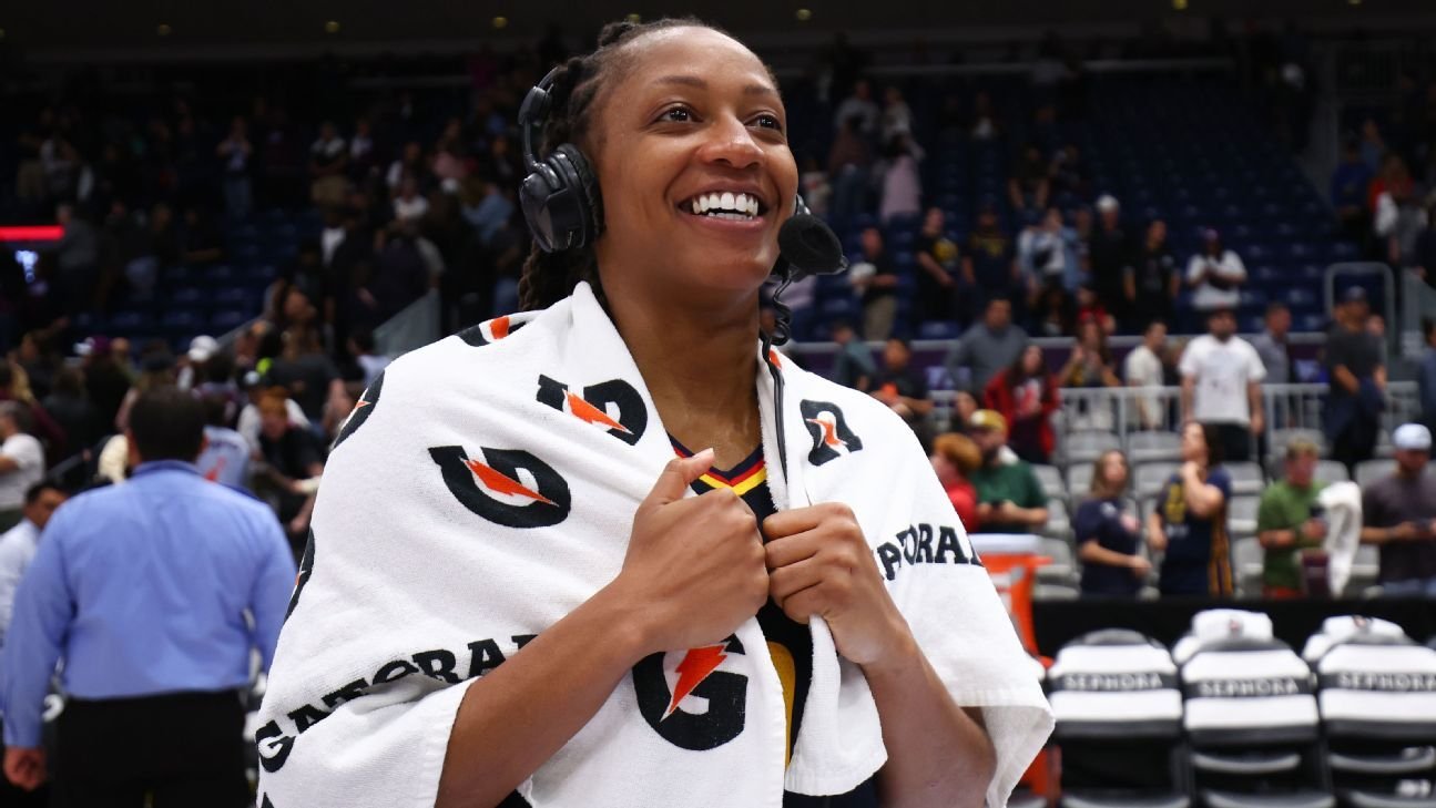 Fever's Mitchell Sets Scoring Record, Surprised by Locker Room Party