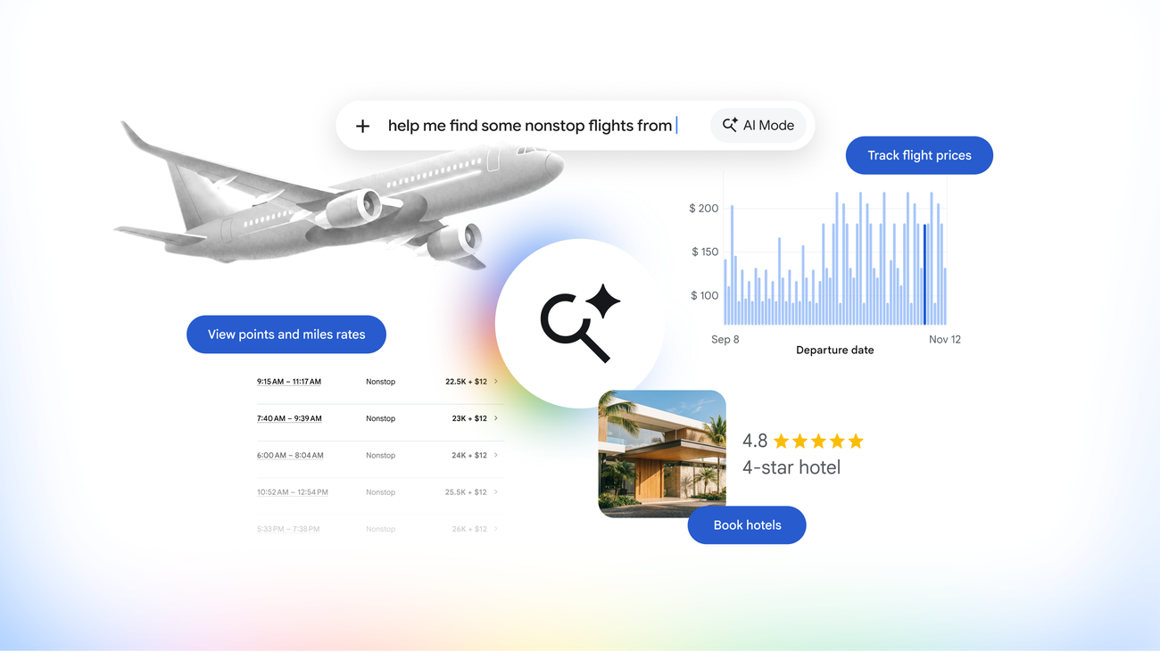 Google's AI Mode Now Handles Travel Booking