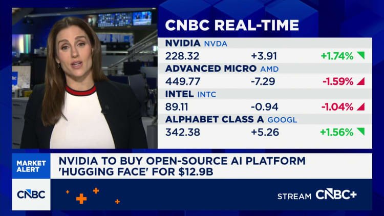 Nvidia Buys Hugging Face for $13B